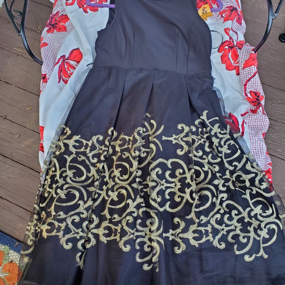 R&K Fancy Dress with gold brocade